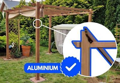 Aluminiowa pergola tarasowa 3x4