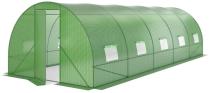 Tunel foliowy z metalowym stelażem 3x7,5m z drzwiami – zielony