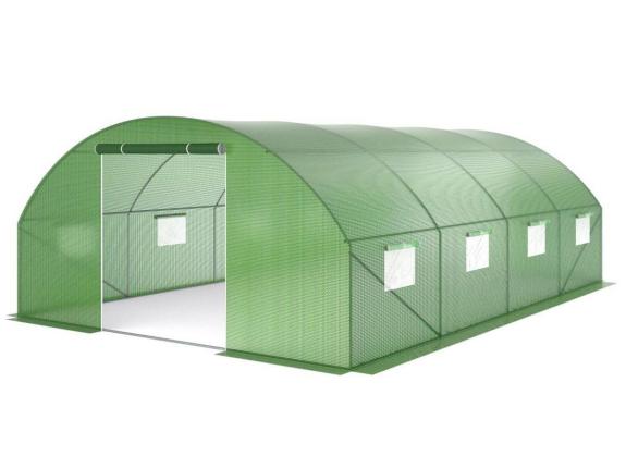 Fóliovník 4x6m s dvoukřídlými dveřmi - zelený - Agrinker