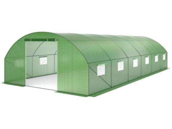 Fóliovník 4x9m s dvoukřídlými dveřmi - zelený - Agrinker