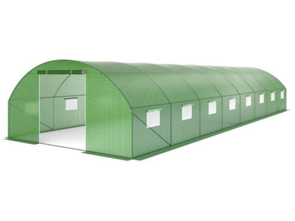 Fóliovník 4x12m s dvoukřídlými dveřmi - zelený - Agrinker