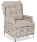 Fotel technorattanowy Laritto z regulacją - Beige - 2szt