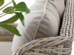 Fotel technorattanowy Laritto z regulacją - Beige - 2szt