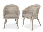 Krzesła technorattanowe Cioso - Beige- 2szt