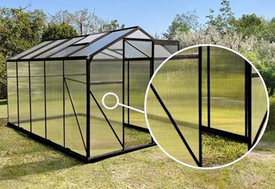 szklarnia ogrodowa z poliwęglanu 2x1,5