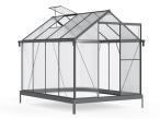 Szklarnia poliwęglanowo aluminiowa 2x2,5 z czarną ramą - 250x190cm