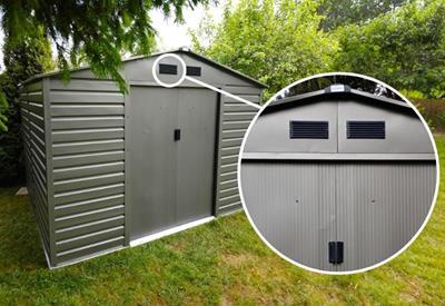 metalowa szopa na narzędzia