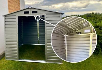 domek narzędziowy ze wzmocnioną konstrukcją