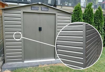 Metalowa szopa ogrodowa 2,8x2