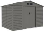Szopa narzędziowa metalowa Agger 277x191cm (4,8m2) – Srebrny ciemny GA15