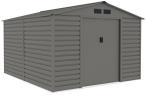 Domek metalowy na narzędzia 277x319cm (8,2m2) Agger – Srebrny ciemny GA15