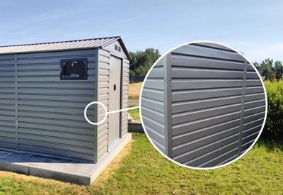 blaszany domek narzędziowy 2,8x2