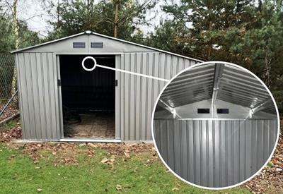 domek ogrodowy ze wzmocnioną konstrukcją