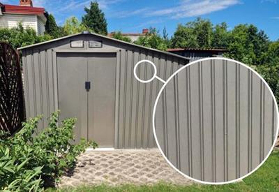 Domek ogrodowy z drewutnią