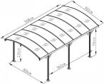 Gartwerk - Axel 508x302x230cm - Grey MG15