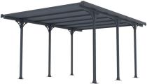 Wiata garażowa jednospadowa metalowa Benno 3x4m - Grey