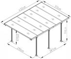 Gartwerk - Benno 432x313x205cm - Grey MG15