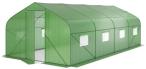 Tunel foliowy z metalowym stelażem 3x6m z drzwiami na zawiasach - Jasmin – zielony