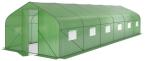 Zielony tunel foliowy metalowy 3x9m Jasmin z drzwiami