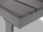 Stolik ogrodowy 110x60x32 cm ze stołem imitującym drewno - Dark Grey