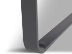 Stolik ogrodowy 110x60x32 cm ze stołem imitującym drewno - Dark Grey