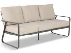 Beżowa sofa ogrodowa z metalowym stelażem - 3 osobowa 175cm - Ater