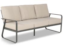 Beżowa sofa ogrodowa z metalowym stelażem - 3 osobowa 175cm - Ater