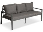 Sofa ogrodowa metalowa dla 3 osób 175cm Sodor - Dark Grey