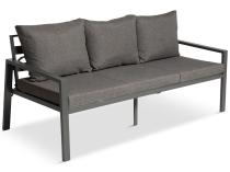 Sofa ogrodowa metalowa dla 3 osób 175cm Sodor - Dark Grey