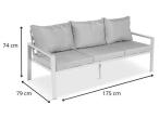 Sofa trzyosobowa Sodor - Silver
