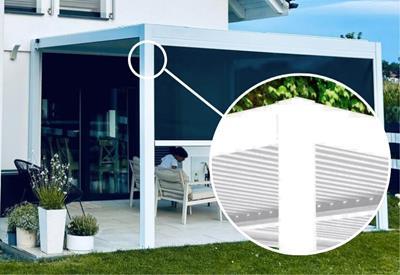 pergola wolnostojąca z aluminium 4x4