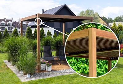 pergola wolnostojąca z aluminium 3x3