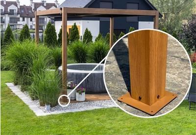 podstawa pergoli na taras 3x3