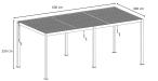 Duża pergola tarasowa z lamelami 3x6 Lufel - Antracite