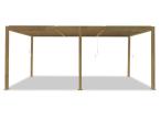 Aluminiowa pergola na taras 3x6 z lamelami Lufel - imitacja drewna