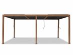 Aluminiowa pergola na taras 3x6 z lamelami Lufel - imitacja drewna