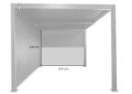 Roleta zacieniająca do pergoli Lufel ściana 3m - 277x236cm - Antracite