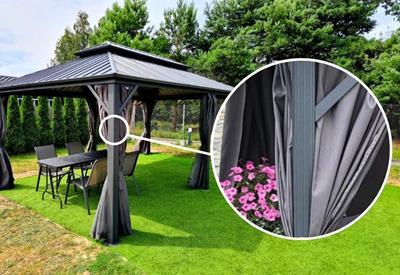 pergola wolnostojąca z aluminium 3x3,5