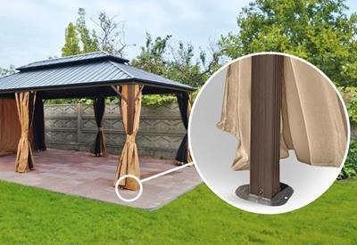 stopka montażowa w pawilonie ogrodowym