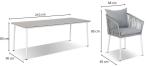 KOSTTO Dining 8+1 - WHITE