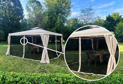 Zahradní pavilon Okapi Max s moskytiérami