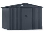 Domek ogrodowy z grubszej blachy Hartt 264x330x200cm - Antracyt A16