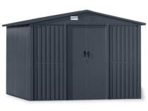 Domek ogrodowy z grubszej blachy Hartt 264x330x200cm - Antracyt A16