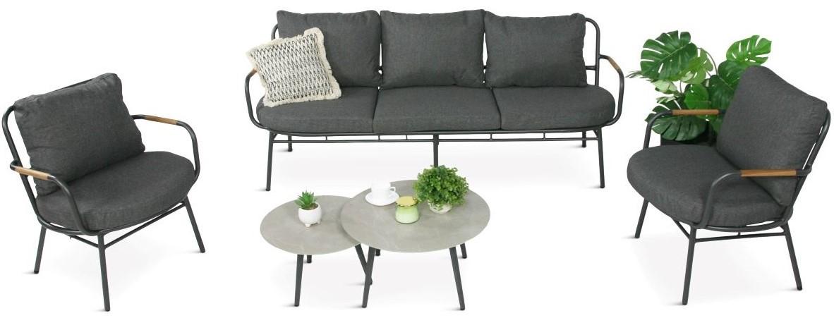 Komplet mebli Arne Antracite