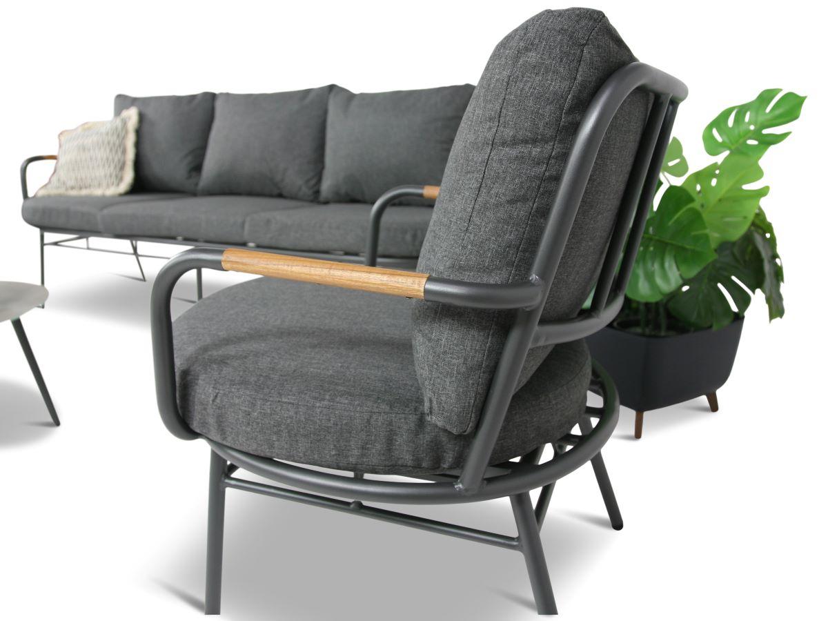 Aluminiowy zestaw mebli Arne