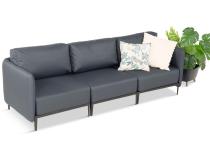 Sofa ogrodowa 3-osobowa 240 cm LIMIT grafit