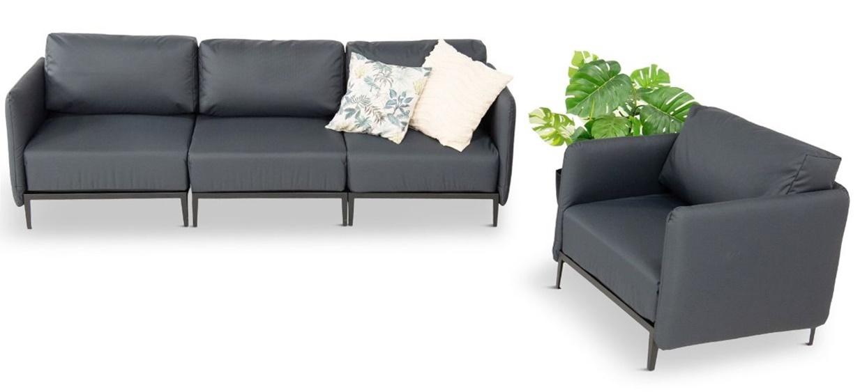 Zestaw Limit Outdoor - modułowa sofa + fotel