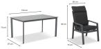 Renalo Dining - 6+1 - ANTHRACITE