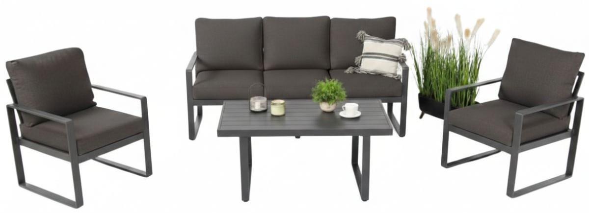 Zestaw Panaon Dining Dark Grey dla 5 osób