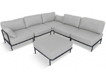 Nowoczesne meble modułowe na taras Salve 5 Midi Chrome